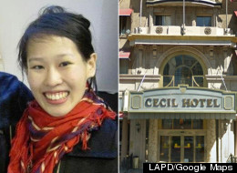 The body of Elisa Lam, 21, was found in a water tank on top of a Los Angeles hotel on Tuesday. (LAPD/Google Maps)