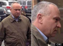 Martin Tremblay walks into the courthouse in Richmond, B.C. on Tuesday. (Dan Burritt/CBC via Twitter)