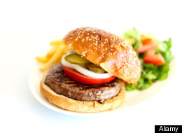 A hamburger or stir-fry from a chain restaurant may contain the total recommended daily amount of sodium Canadians should consume, a new study shows. (Alamy)