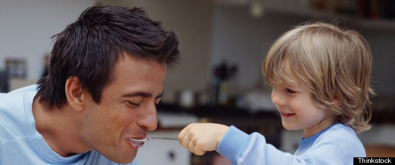 dad and son