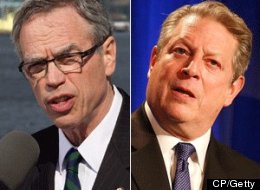 Natural Resources Minister Joe Oliver has accused a former U.S. vice-president of making 'wildly inaccurate' claims about Tory record. (CP/Getty)