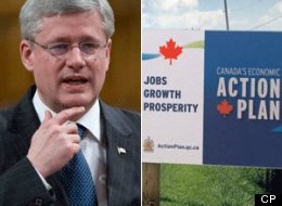 Prime Minister Stephen Harper is justifying the more than $100 million his government has spent on economic advertising by pointing to Canadians' confidence in the economy. (CP)