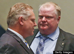 Toronto's embattled mayor says he's moving forward from the drug allegations that have dogged him for more than a week — and is vowing to seek re-election. (Bernard Weil/Toronto Star via Getty Images)