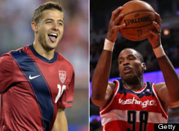 Soccer player Robbie Rogers and NBA basketball player Jason Collins are just two gay athletes to come out publicly. (Getty Images)