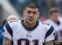 Aaron Hernandez #81 of the New England Patriots looks on during an NFL game against the Jacksonville Jaguars at EverBank Field on December 23, 2012 in Jacksonville, Florida.