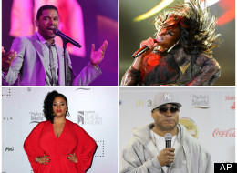 (Clockwise) Maxwell, Brandy, LL Cool J, Jill Scott all performed live on the first night of Essence Music Festival