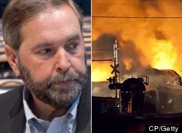 Federal Opposition Leader Tom Mulcair criticized previous governments for allowing rail companies to police their own safety and called on Ottawa to take a more active role in doing that job. (CP)