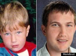 Missing schoolboy Michael Dunahee when he disappeared in 1991 (left) and an age-enhanced photo of him as he may look now (right). (Handout)