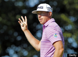 OAKVILLE, CANADA - JULY 26: Hunter Mahan of the United States waves to the crowd after making birdie on the 16th hole during round two of the RBC Canadian Open at Glen Abby Golf Club on July 26, 2013 in Oakville, Ontario, Canada. (Photo by Hunter Martin/Getty Images)