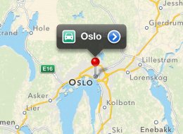 A screenshot of Apple's Maps app on an iPhone 4S shows Oslo, the capital city of Norway. The Norwegian government is reportedly blocking Apple from 3D mapping the city. (Photo via Apple Maps)