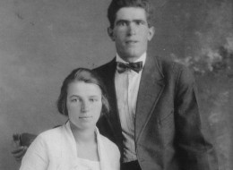 Yuri Forchuk (right) and his wife Anya pose for a wedding photo in 1923. Five years earlier Yuri Forchuk escaped from a First World War Internment camp in Jasper, Alta. An exhibit marking the internment program opened in September, 2013. (THE CANADIAN PRESS/ho-photo courtesy of Marsha Forchuk Skrypuch)