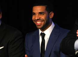Rapper Drake applauds as it was announced the Toronto Raptors will host NBA All-Star 2016 announced during todays press conference at the Air Canada Centre on Sept. 30 in Toronto, Ontario, Canada. (Photo by Dave Sandford/NBAE via Getty Images)