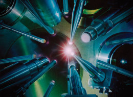 The international inertial confinement fusion community, including LLNL researchers, uses the OMEGA laser at the University of Rochester's Laboratory for Laser Energetics