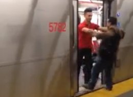 A video of a man holding up a TTC subway has gone viral.
