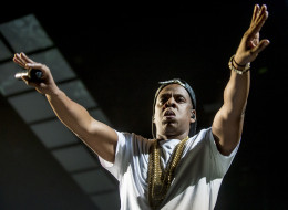 LONDON, UNITED KINGDOM - OCTOBER 10: Jay Z performs on stage at O2 Arena on October 10, 2013 in London, England. (Photo by Neil Lupin/Redferns via Getty Images)