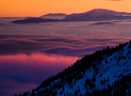 Skiers at Red Mountain Resort near Rossland had to spend a night in the cold after becoming lost.