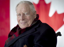 John Matheson, who helped envision the Canadian flag, died on Friday. (CP)