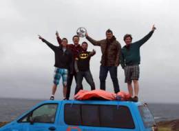 Five UVic engineering students drove right across Canada in 12 days this past summer.