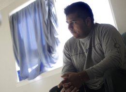 Erick Munoz, the husband of Marlise Machado Munoz, poses for a photo at his home on Jan. 3, 2014.