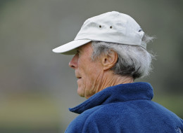 Clint Eastwood waits to putt on the 6th green during the second round of the Home Care & Hospice First Tee Open at Pebble Beach at Pebble Beach Golf Links on September 4, 2010 in Pebble Beach, California.