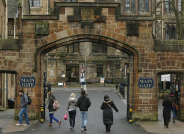 General view of the University of Glasgow where whistleblower Edward Snowden has agreed to stand as a candidate for rector.