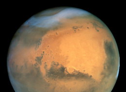 Undated handout view taken by the NASA Hubble Space Telescope of the planet Mars