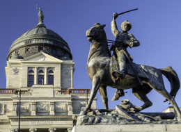 Gen Meagher statue, State Capitol, Helena, Montana