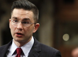 Pierre Poilievre, Minister of State for Democratic Reform, stands in the House of Commons during Question Period on Parliament Hill, in Ottawa Friday, March 28, 2014. THE CANADIAN PRESS/Fred Chartrand