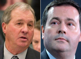 The man who defeated controversial Calgary MP Rob Anders for the nomination in Signal Hill took aim at one of the most powerful members of Stephen Harper's cabinet late Saturday night.