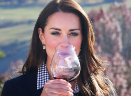Catherine Duchess of Cambridge samples red wine as the visit Otago Wines at Amisfield winery on April 13, 2014 in Queenstown, New Zealand. The Duke and Duchess of Cambridge are on a three-week tour of Australia and New Zealand, the first official trip overseas with their son, Prince George of Cambridge. (Photo by Pool/Samir Hussein/WireImage)