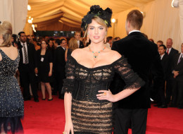 Kate Upton attends the 'Charles James: Beyond Fashion' Costume Institute Gala at the Metropolitan Museum of Art on May 5, 2014 in New York City. (Photo by Kevin Mazur/WireImage)