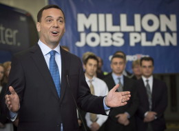 Progressive Conservative Leader Tim Hudak says he would reduce the number of public sector workers in Ontario by 100,000 if he wins the June 12 election, and do it without affecting