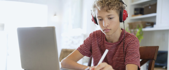 STUDENT ON COMPUTER