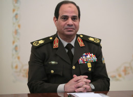 The campaign of retired field marshal Abdel-Fattah el-Sissi said he won 23.38 million votes, with left-wing politician Hamdeen Sabahi taking 735,285. (Photo by Kremlin Press Center-Pool/Anadolu Agency/Getty Images)