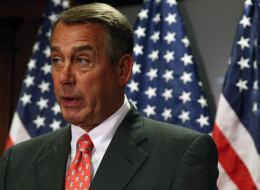 House Speaker John Boehner (R-Ohio) speaks to the media on Capitol Hill, May 20, 2014. (Photo by Mark Wilson/Getty Images)