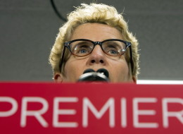 Ontario Liberal leader Kathleen Wynne speaks during a campaign stop in Toronto on Wednesday June 11, 2014, 2014. THE CANADIAN PRESS/Frank Gunn (CP)