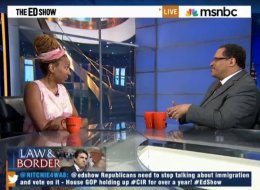 Kimberle Crenshaw and MSNBC guest host Michael Eric Dyson discussed immigration on July 10.