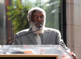 HOLLYWOOD, CA - FEBRUARY 02:  Dick Gregory Honored On The Hollywood Walk Of Fame on February 2, 2015 in Hollywood, California.  (Photo by Albert L. Ortega/Getty Images)