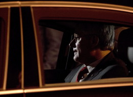 Canadian Prime Minister Stephen Harper waits in his car to depart in a motorcade as he arrives in Brisbane, Australia for the G20 Summit Friday, November 14, 2014. THE CANADIAN PRESS/Adrian Wyld