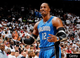 ATLANTA, GA - APRIL 22: Dwight Howard #12 of the Orlando Magic against the Atlanta Hawks during Game Three of the Eastern Conference Quarterfinals in the 2011 NBA Playoffs at Philips Arena on April 22, 2011 in Atlanta, Georgia.