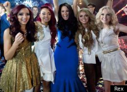 Little Mix winners with their mentor Tulisa