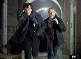 Benedict Cumberbatch and Martin Freeman will co-star in 'Sherlock' on TV and 'The Hobbit' on the big screen