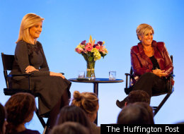Suze Orman takes questions from the audience at AOL Studios in New York on January 9.