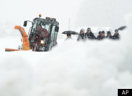 Snowfall is stranding British skiers