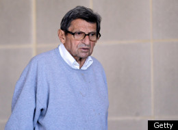 UNIVERSITY PARK, PA - NOVEMBER 08: Penn State University head football coach Joe Paterno leaves the team's football building on November 8, 2011 in University Park, Pennsylvania. Amid allegations that former assistant Jerry Sandusky was involved with child sex abuse, Paterno's weekly news conference was canceled about an hour before it was scheduled to occur. (Photo by Rob Carr/Getty Images)