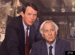 Kevin Whately and John Thaw as Lewis and Morse respectively