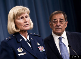 Maj. Gen. Mary Kay Hertog, of the Air Force, and Secretary of Defense Leon Panetta addressed the problem of sexual assaults in the military at a Pentagon press briefing this week.