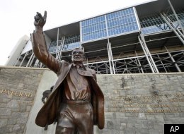 The family of ex-Penn State football coach, honored with a statue near Beaver Stadium, issued a statement on his death.