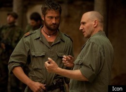 Ralph Fiennes directing Gerard Butler in 'Coriolanus'