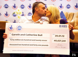 Gareth and Catherine Bull have won nearly £41m from last week's EuroMillions draw